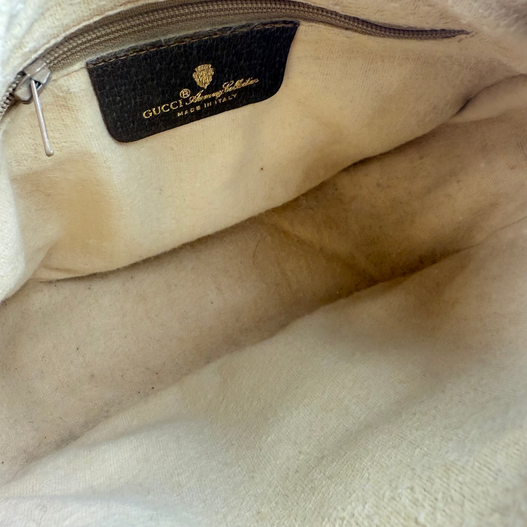 Gucci Vintage Beige Sherry Line Crossbody Handbag