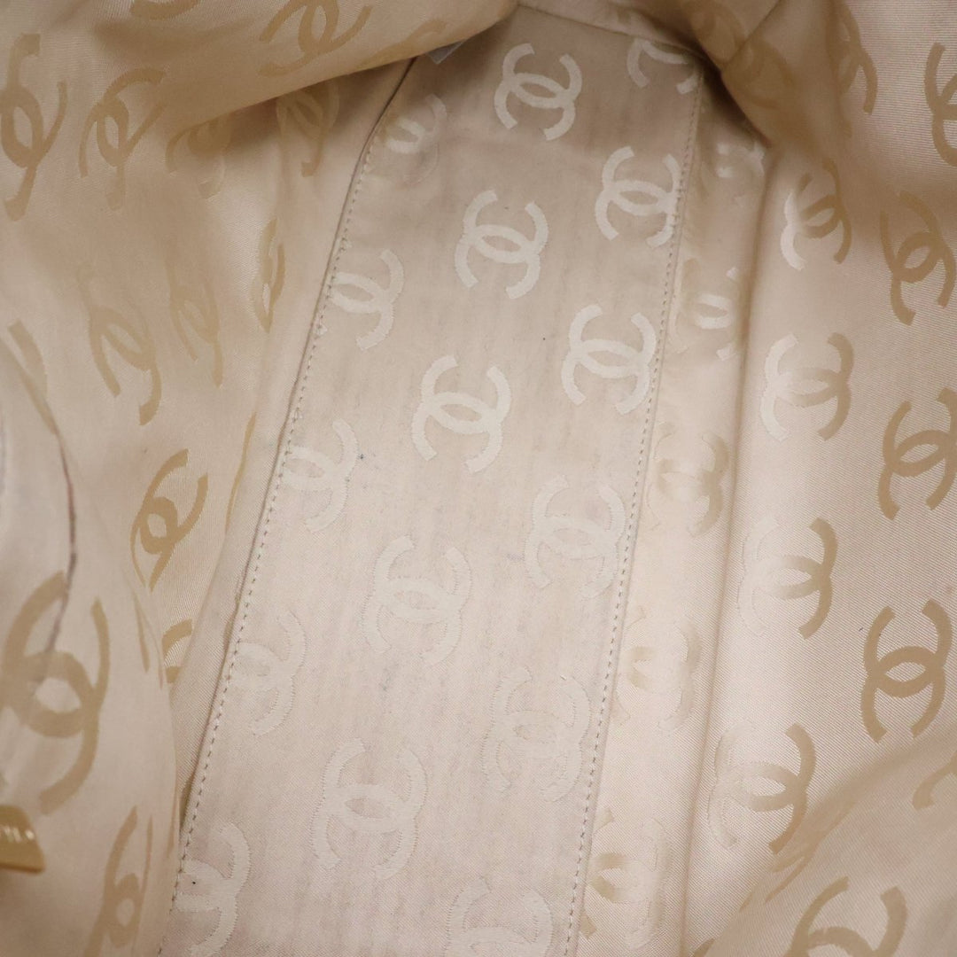 Chanel Beige Leather Wild Stitch Tote Handbag - Lux Central