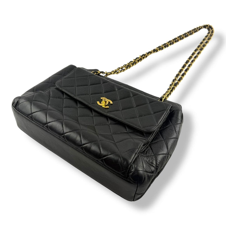 Chanel Black Lambskin Shoulder Handbag - Lux Central