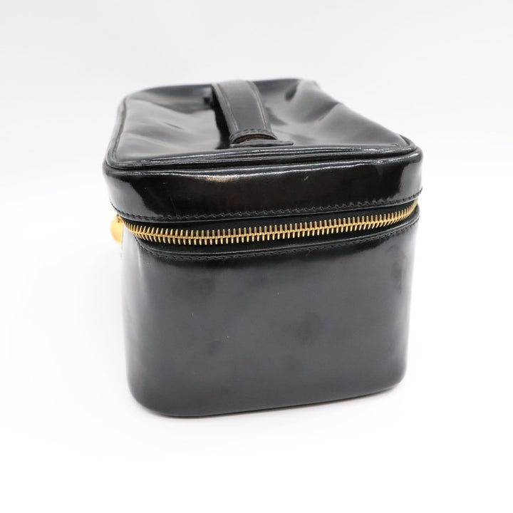 Chanel Black Patent Vanity Bag - Lux Central