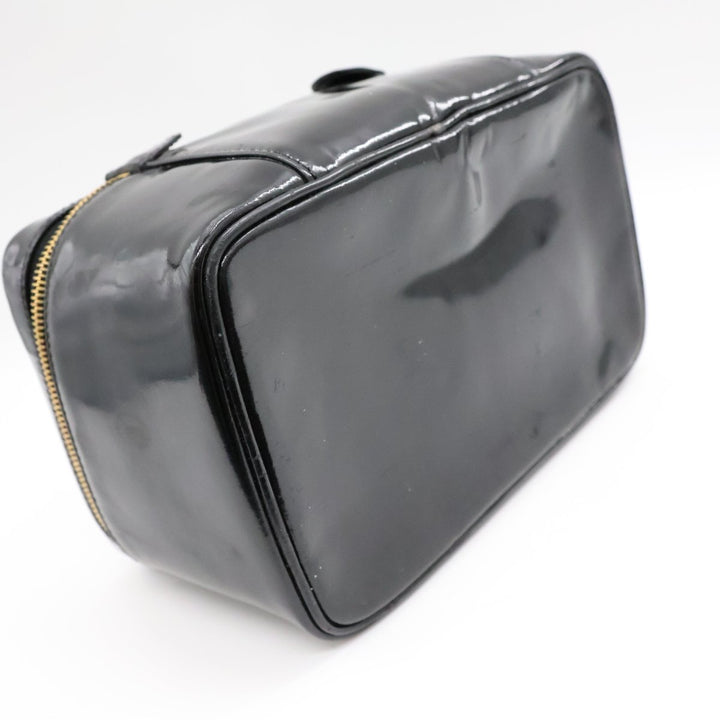 Chanel Black Patent Vanity Bag - Lux Central
