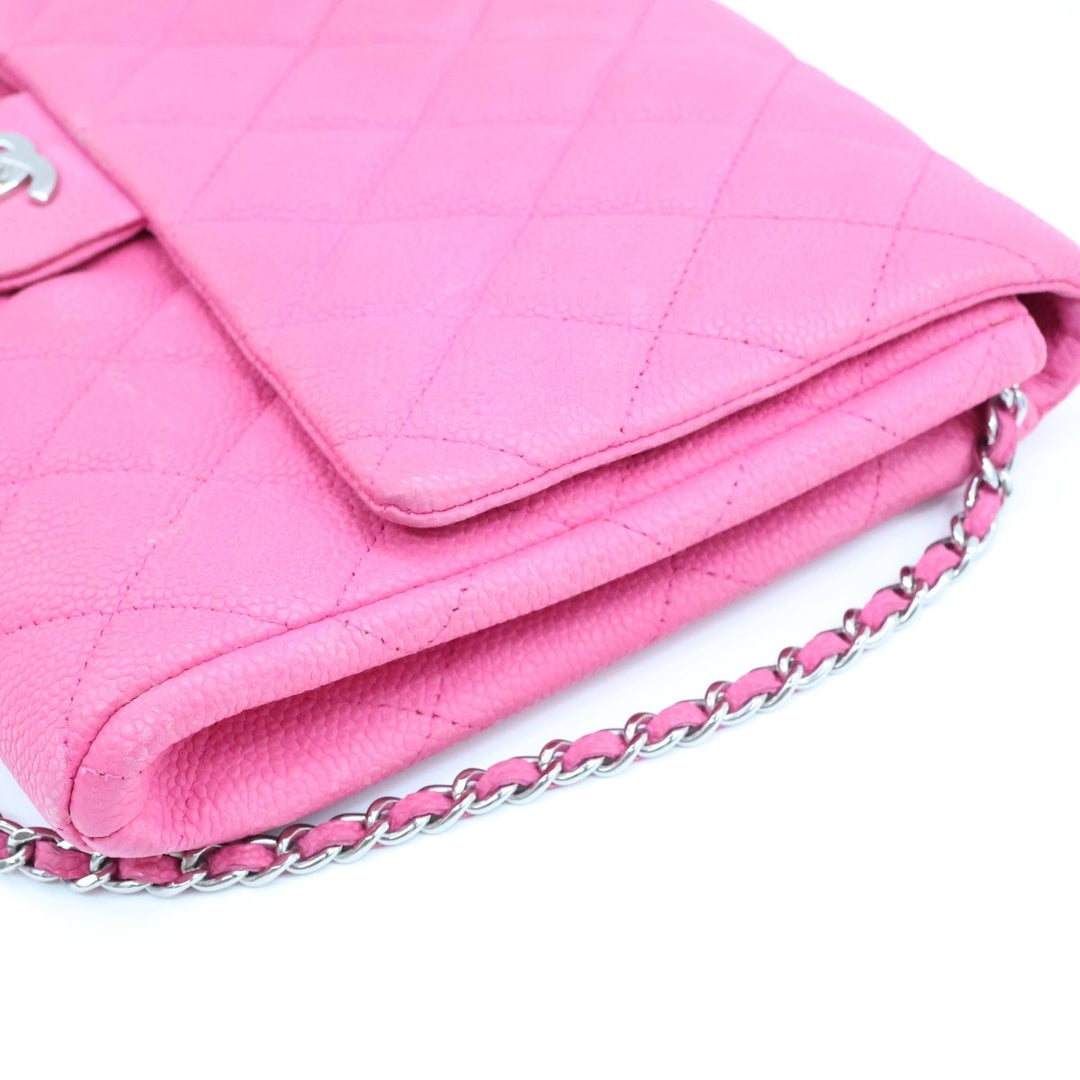 Chanel Caviar Pink Timeless WOC Classic Flap Shoulder Bag - Lux Central