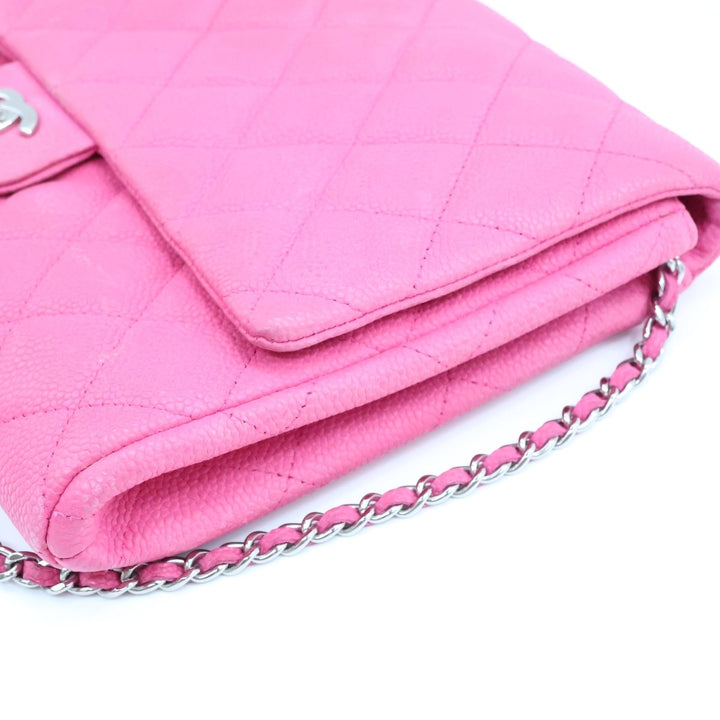 Chanel Caviar Pink Timeless WOC Classic Flap Shoulder Bag - Lux Central