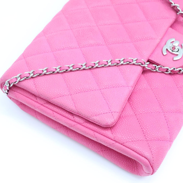 Chanel Caviar Pink Timeless WOC Classic Flap Shoulder Bag - Lux Central