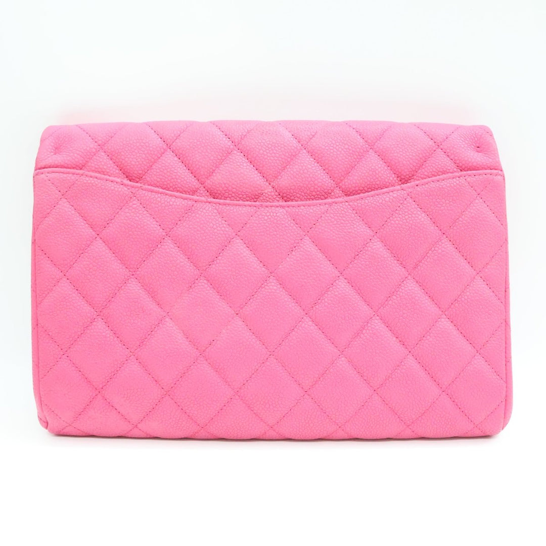 Chanel Caviar Pink Timeless WOC Classic Flap Shoulder Bag - Lux Central