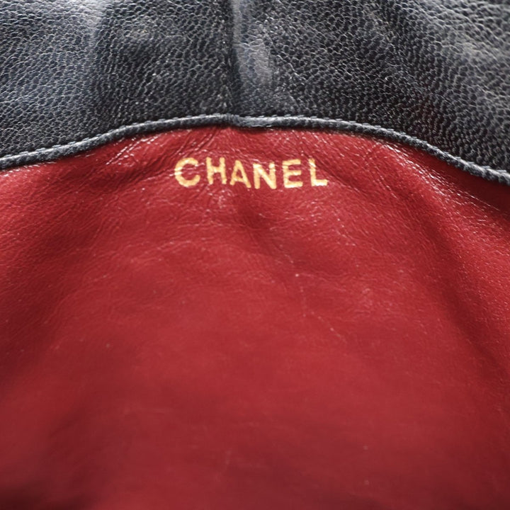 Chanel CC Black Quilted Lambskin Vintage Clutch Bag - Lux Central