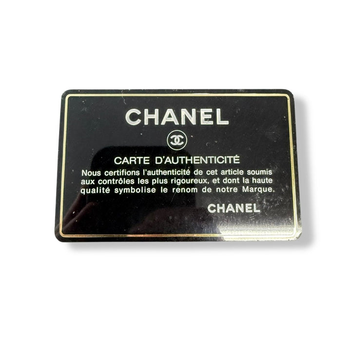 Chanel CC Navy Push Lock Single Flap Vintage Shoulder Handbag - Lux Central