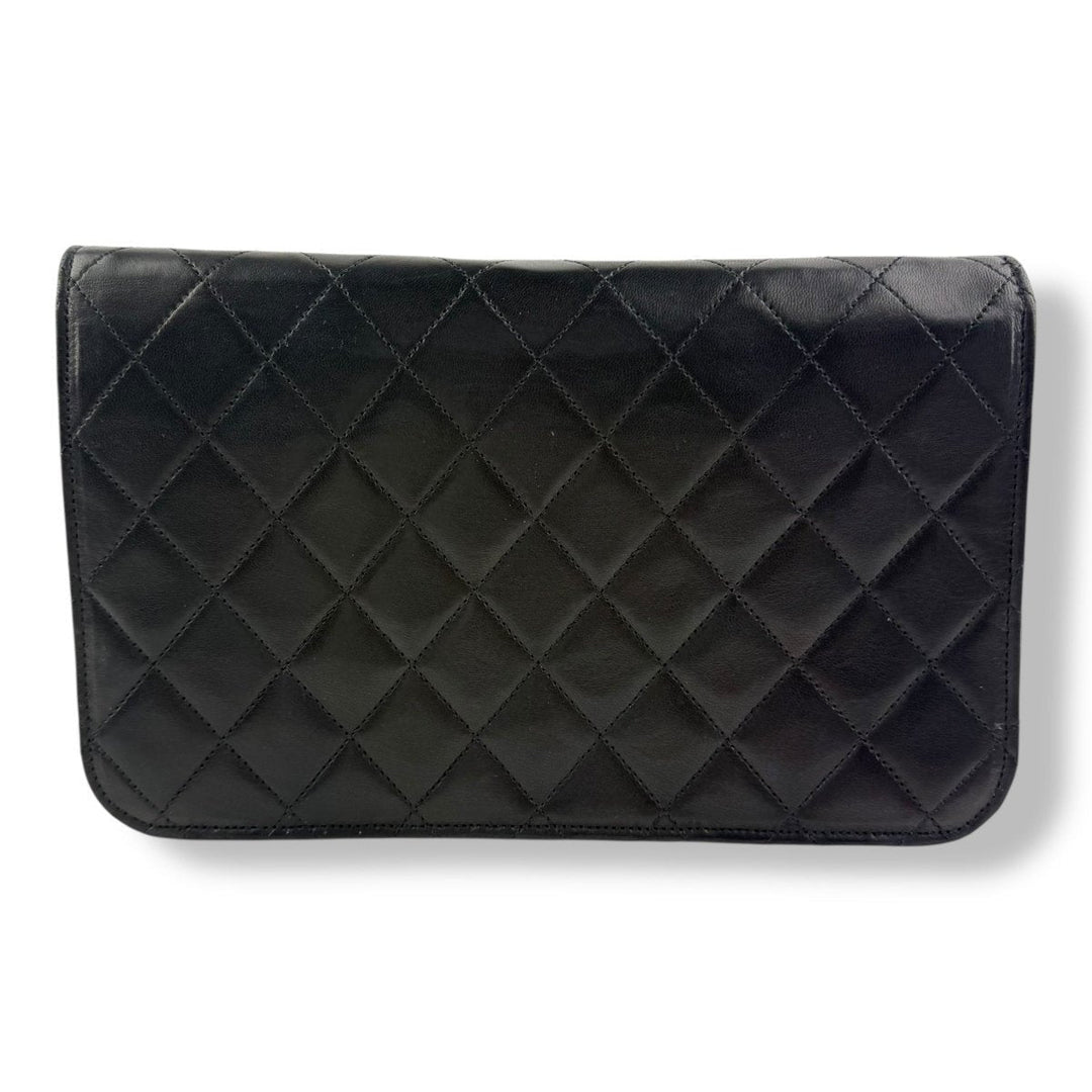 Chanel CC Push Lock Single Flap Vintage Shoulder Handbag - Lux Central