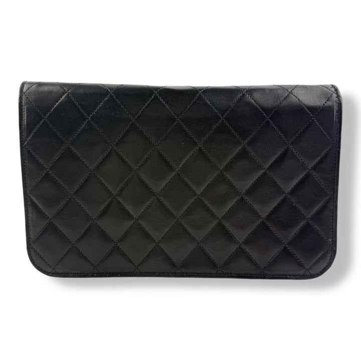 Chanel CC Push Lock Single Flap Vintage Shoulder Handbag - Lux Central