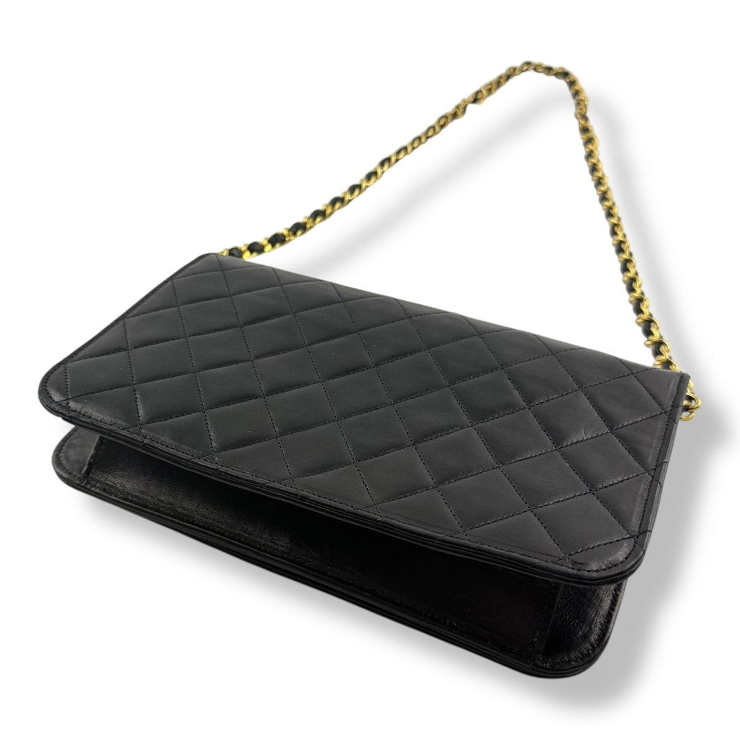 Chanel CC Push Lock Single Flap Vintage Shoulder Handbag - Lux Central