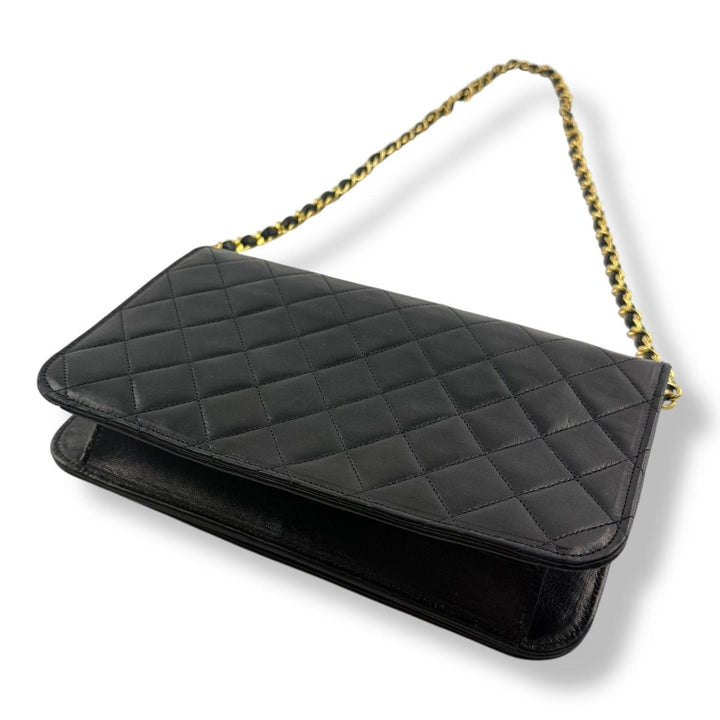 Chanel CC Push Lock Single Flap Vintage Shoulder Handbag - Lux Central