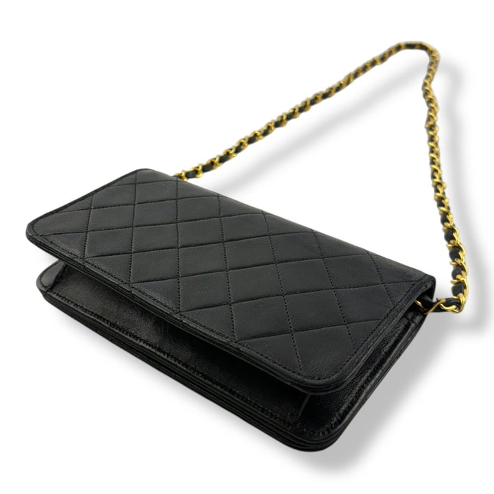 Chanel CC Push Lock Single Flap Vintage Shoulder Handbag - Lux Central