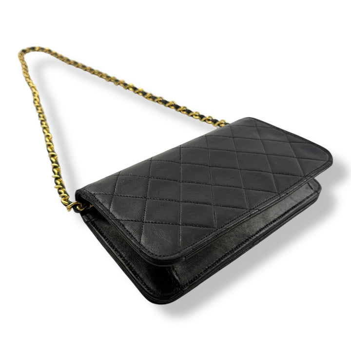 Chanel CC Push Lock Single Flap Vintage Shoulder Handbag - Lux Central