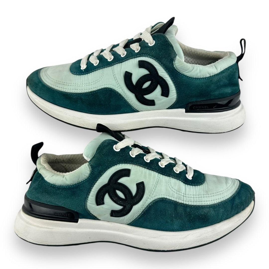 Chanel CC Runner Green/White UK 4.5 / EU 37.5 - Lux Central