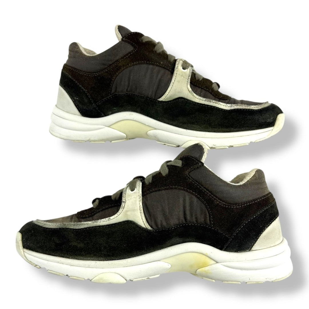 Chanel CC Runner Khaki / White UK 4.5 / EU 37.5 - Lux Central