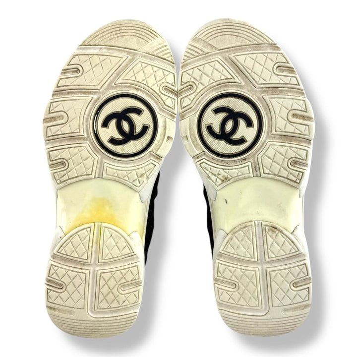 Chanel CC Runner Khaki / White UK 4.5 / EU 37.5 - Lux Central