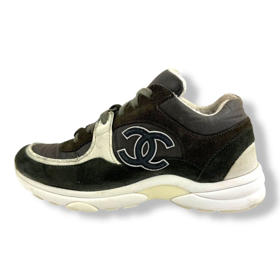 Chanel CC Runner Khaki / White UK 4.5 / EU 37.5 - Lux Central