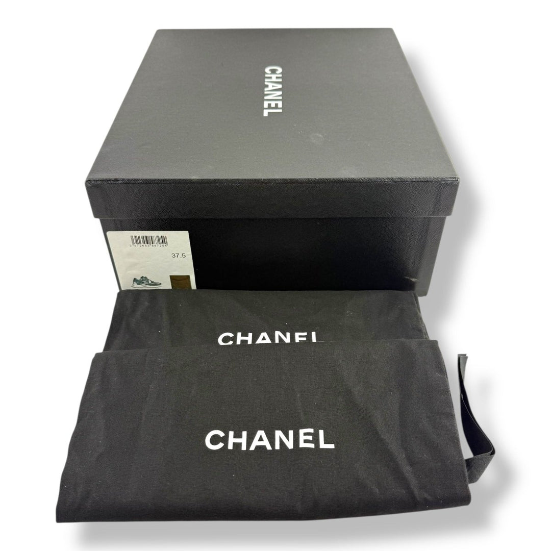 Chanel CC Runner Khaki / White UK 4.5 / EU 37.5 - Lux Central