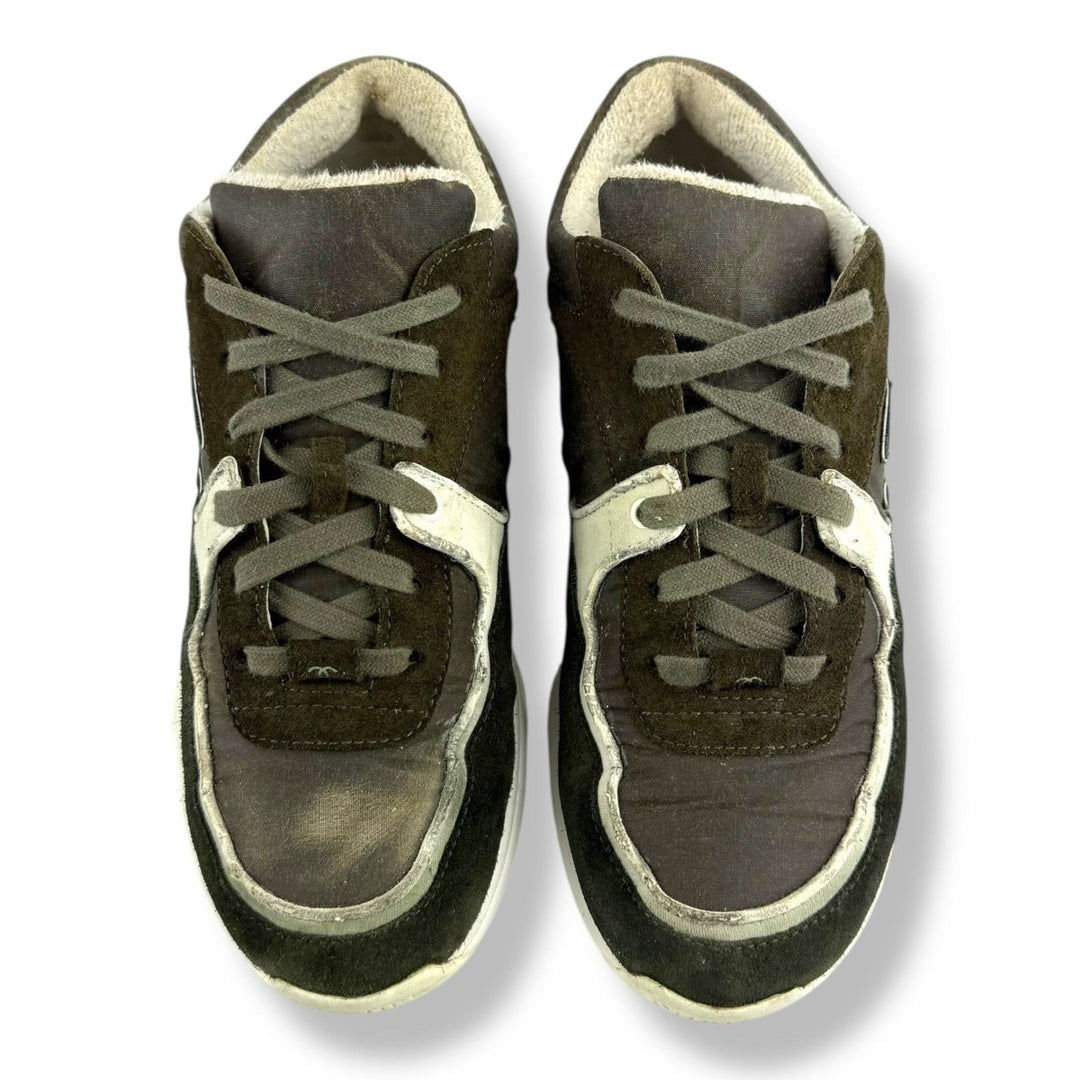 Chanel CC Runner Khaki / White UK 4.5 / EU 37.5 - Lux Central