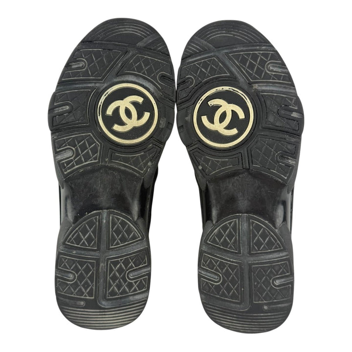 Chanel CC Runner Trainers Black/White UK 6.5 / EU 39.5 - Lux Central