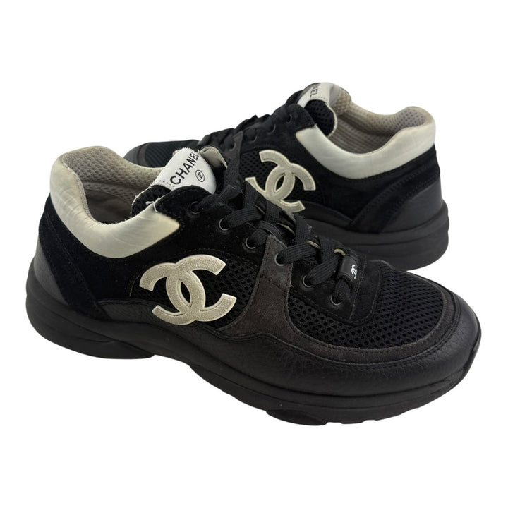 Chanel CC Runner Trainers Black/White UK 6.5 / EU 39.5 - Lux Central