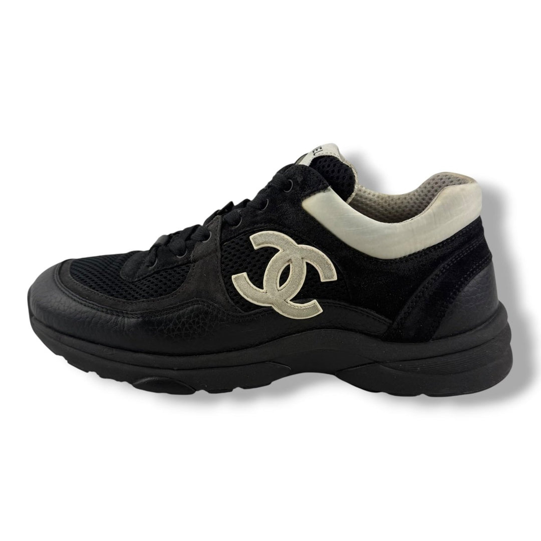 Chanel CC Runner Trainers Black/White UK 6.5 / EU 39.5 - Lux Central
