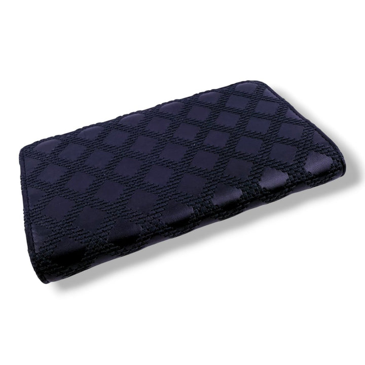 Chanel Classic Long Black Wild Stitch Long Wallet - Lux Central