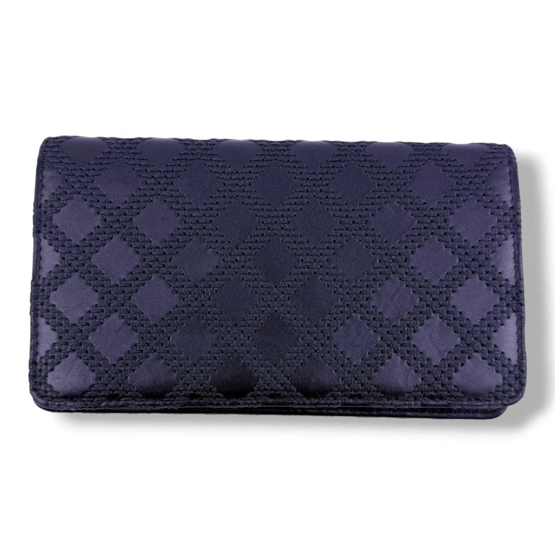 Chanel Classic Long Black Wild Stitch Long Wallet - Lux Central