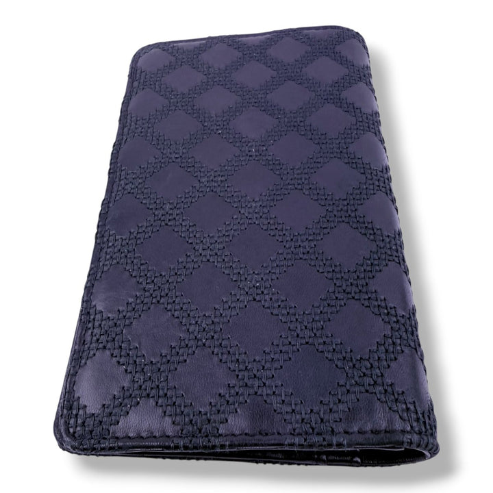 Chanel Classic Long Black Wild Stitch Long Wallet - Lux Central