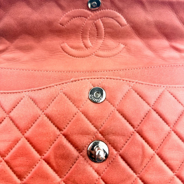 Chanel Coral Pink Double Flap Timeless Handbag - Lux Central