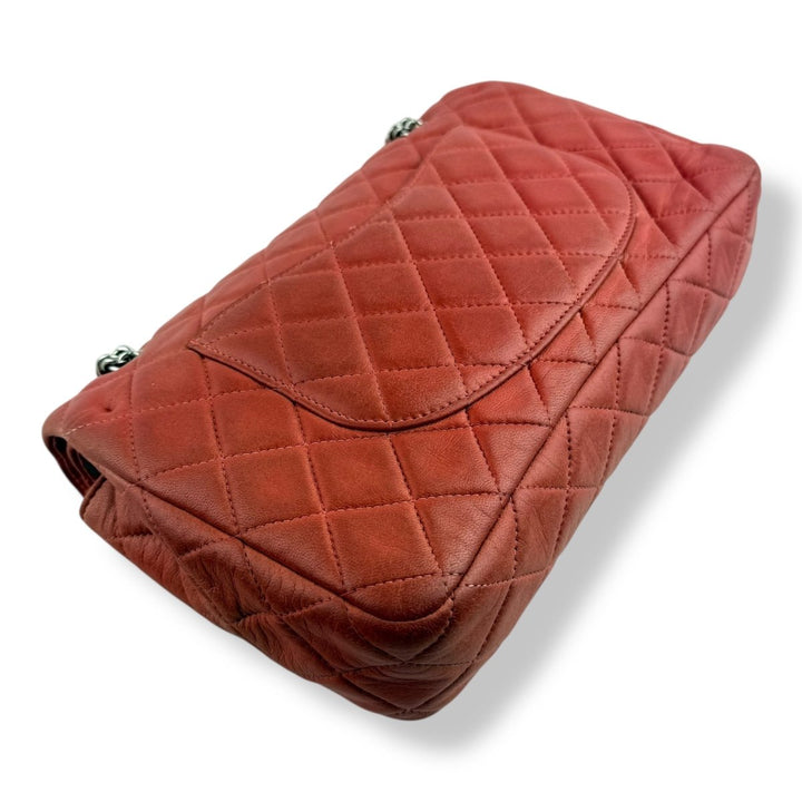 Chanel Coral Pink Double Flap Timeless Handbag - Lux Central