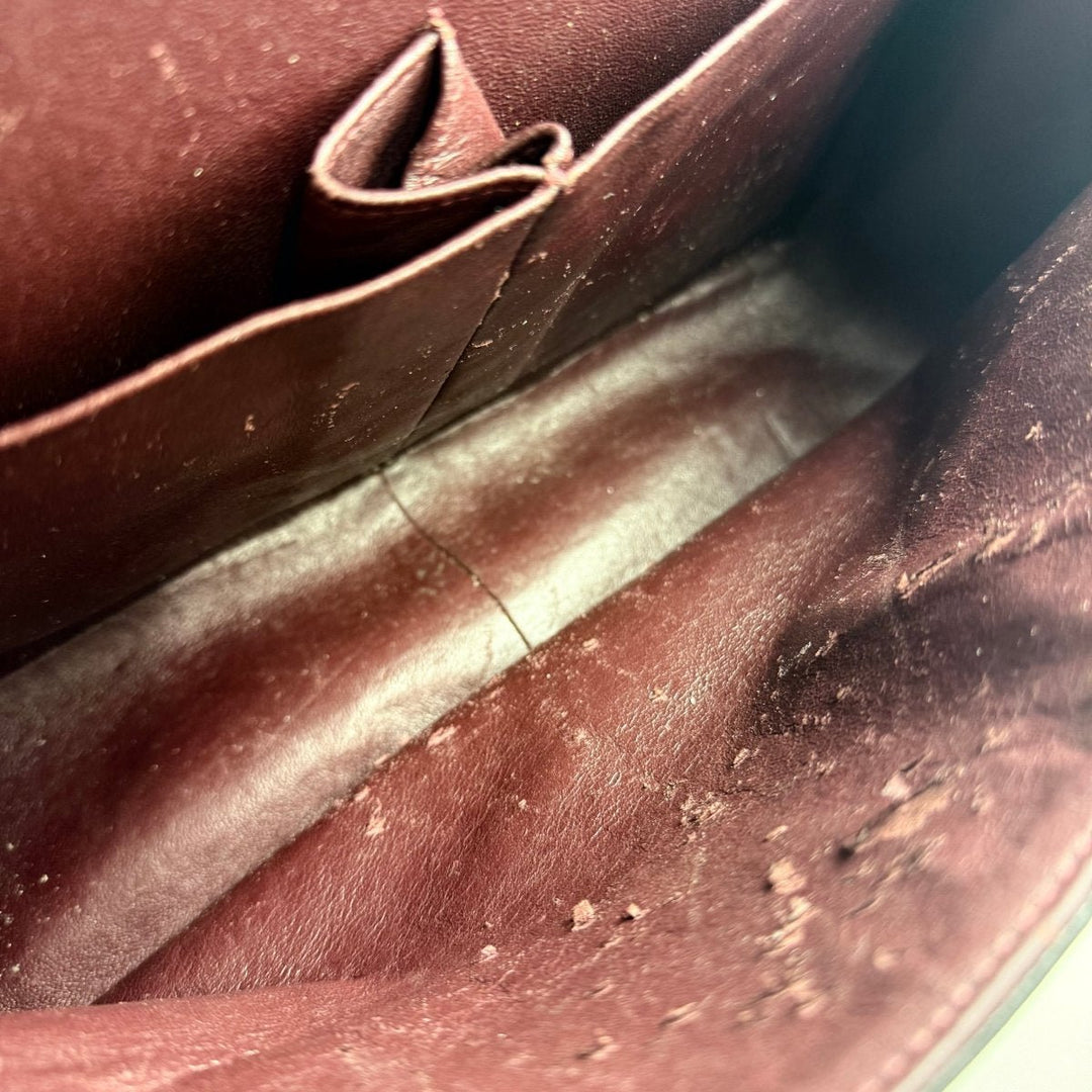 Chanel Double Classic Lambskin Black Flap Handbag Large - Lux Central