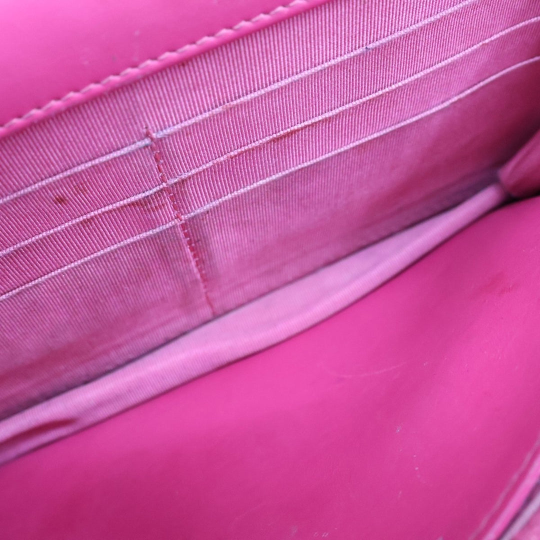Chanel Gloss Red Quilted Leather Wallet On Chain WOC Handbag - Lux Central