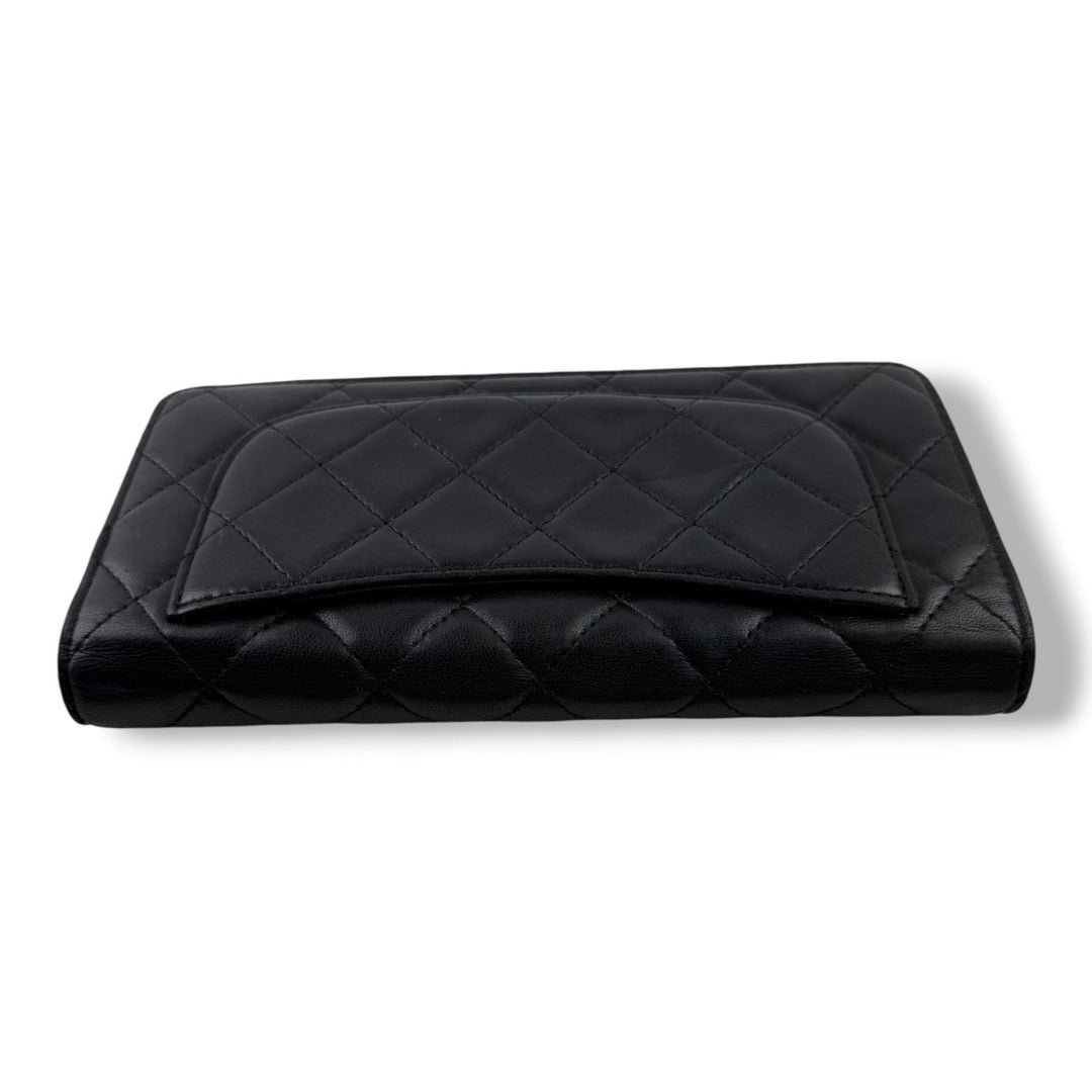 Chanel Long Lambskin Black Wallet - Lux Central