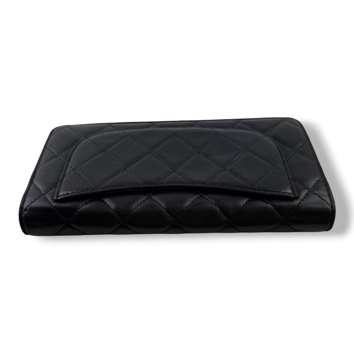 Chanel Long Lambskin Black Wallet - Lux Central