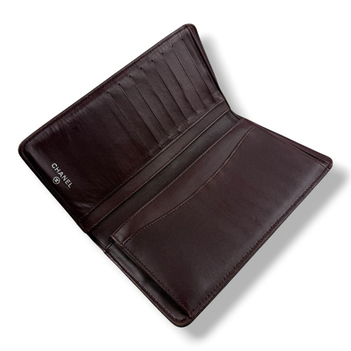 Chanel Long Lambskin Black Wallet - Lux Central