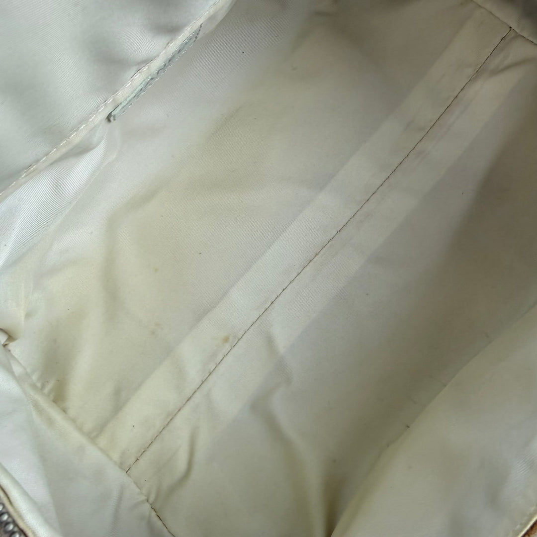Chanel Nude/White Travel Line Bowling Handbag - Lux Central