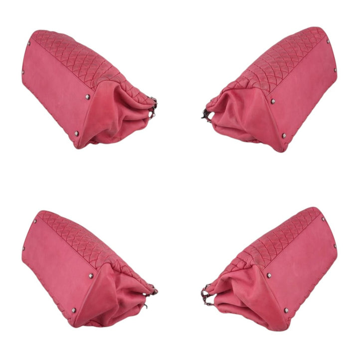 Chanel Pink Quilted Leather Just Mademoiselle Large Bowling Bag - Lux Central