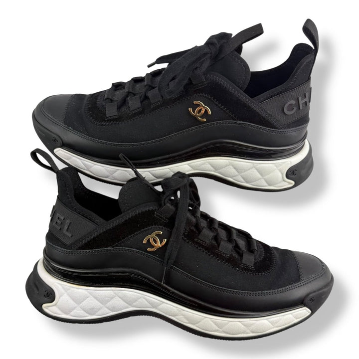 Chanel Runner CC Logo Black/White UK 5.5 / EU 38.5 - Lux Central
