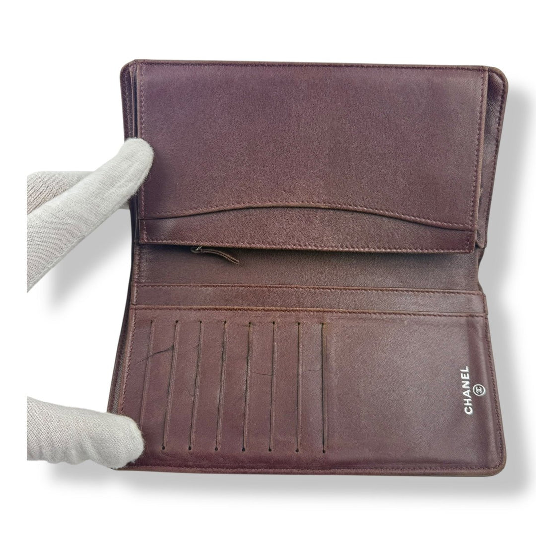 Chanel Timeless Black Lambskin Long Wallet - Lux Central