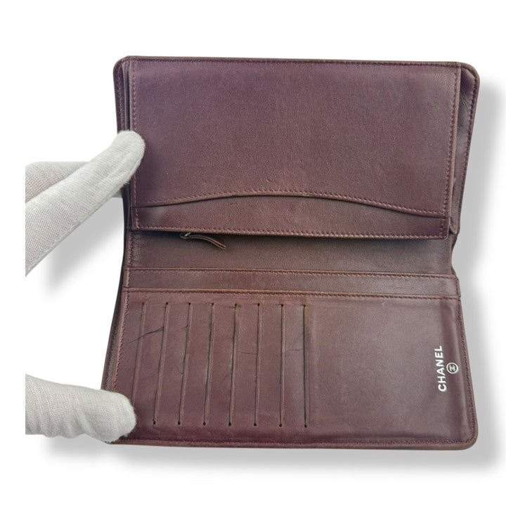 Chanel Timeless Black Lambskin Long Wallet - Lux Central