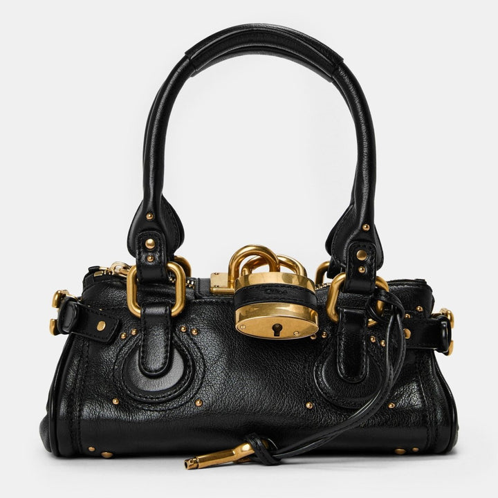 Chloe Small Black Leather Paddington Handbag - Lux Central