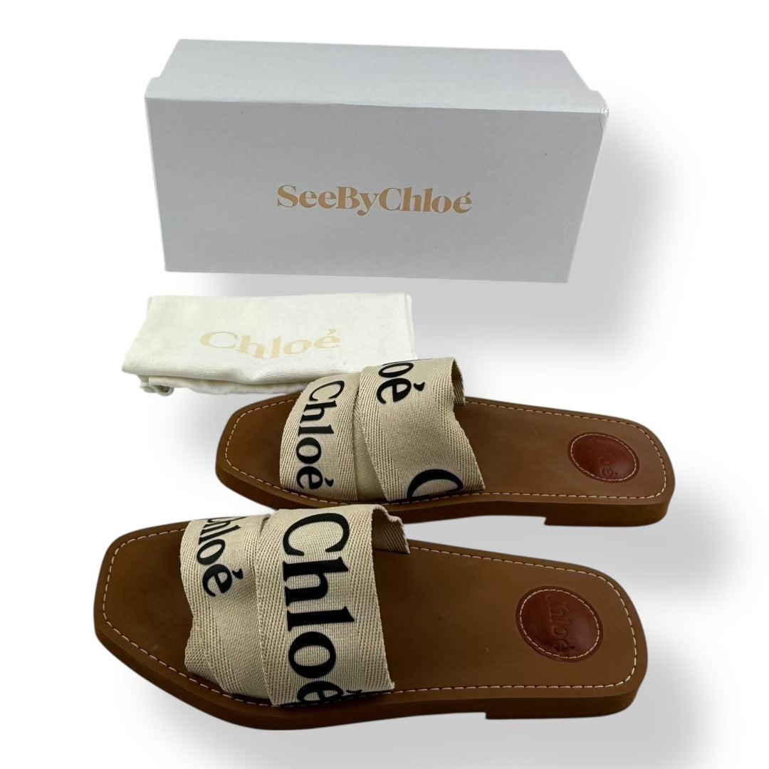 Chloe Woody Flat Sandals UK 6 - Lux Central