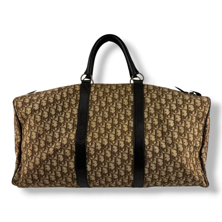 Christian Dior Boston Monogram Oblique Beige/Navy Handbag - Lux Central