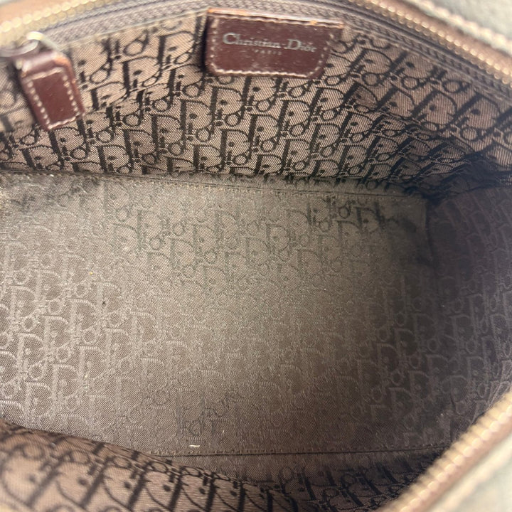 Christian Dior Cannage Grey Lady Dior Leather Handbag - Lux Central