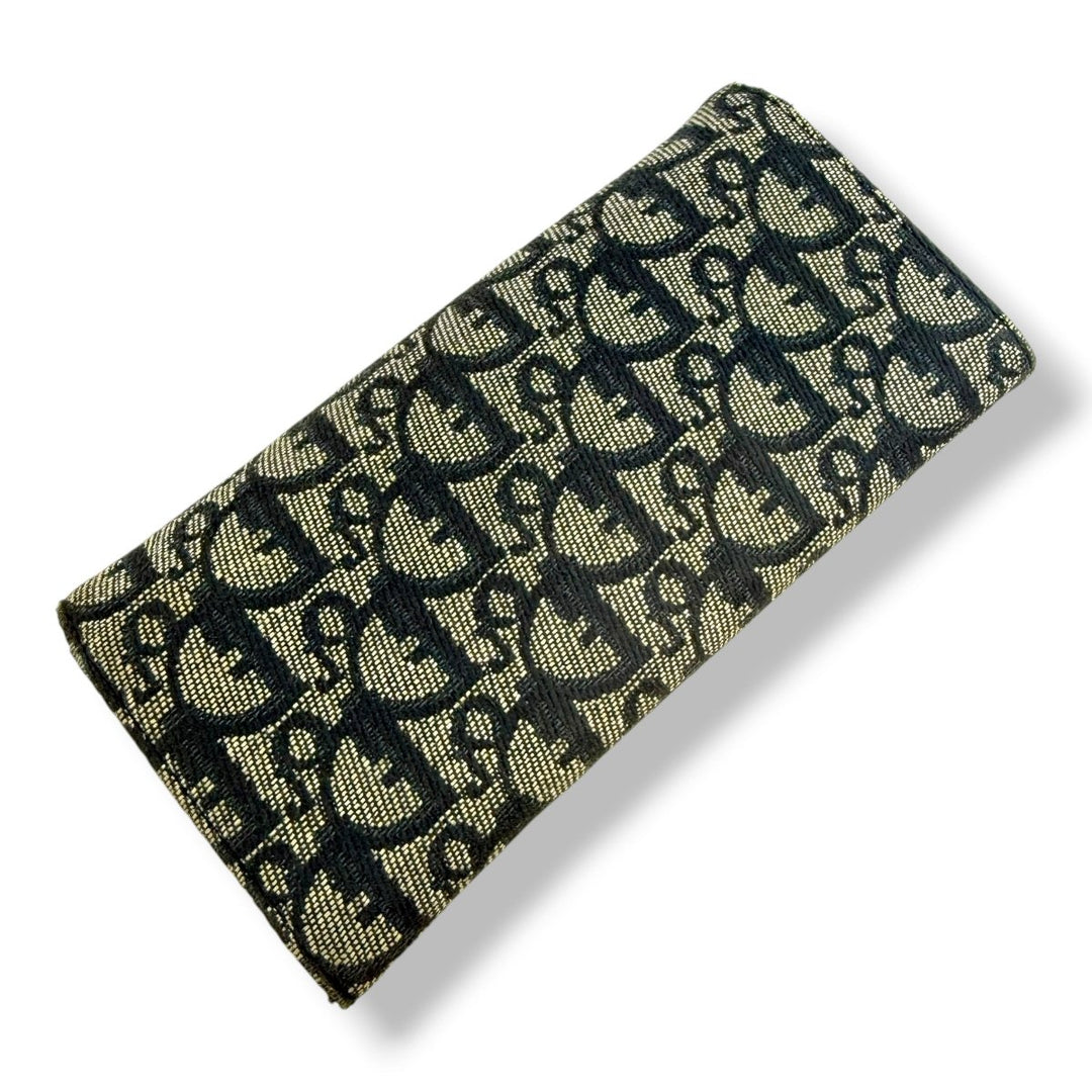 Christian Dior Denim Oblique Long Wallet - Lux Central