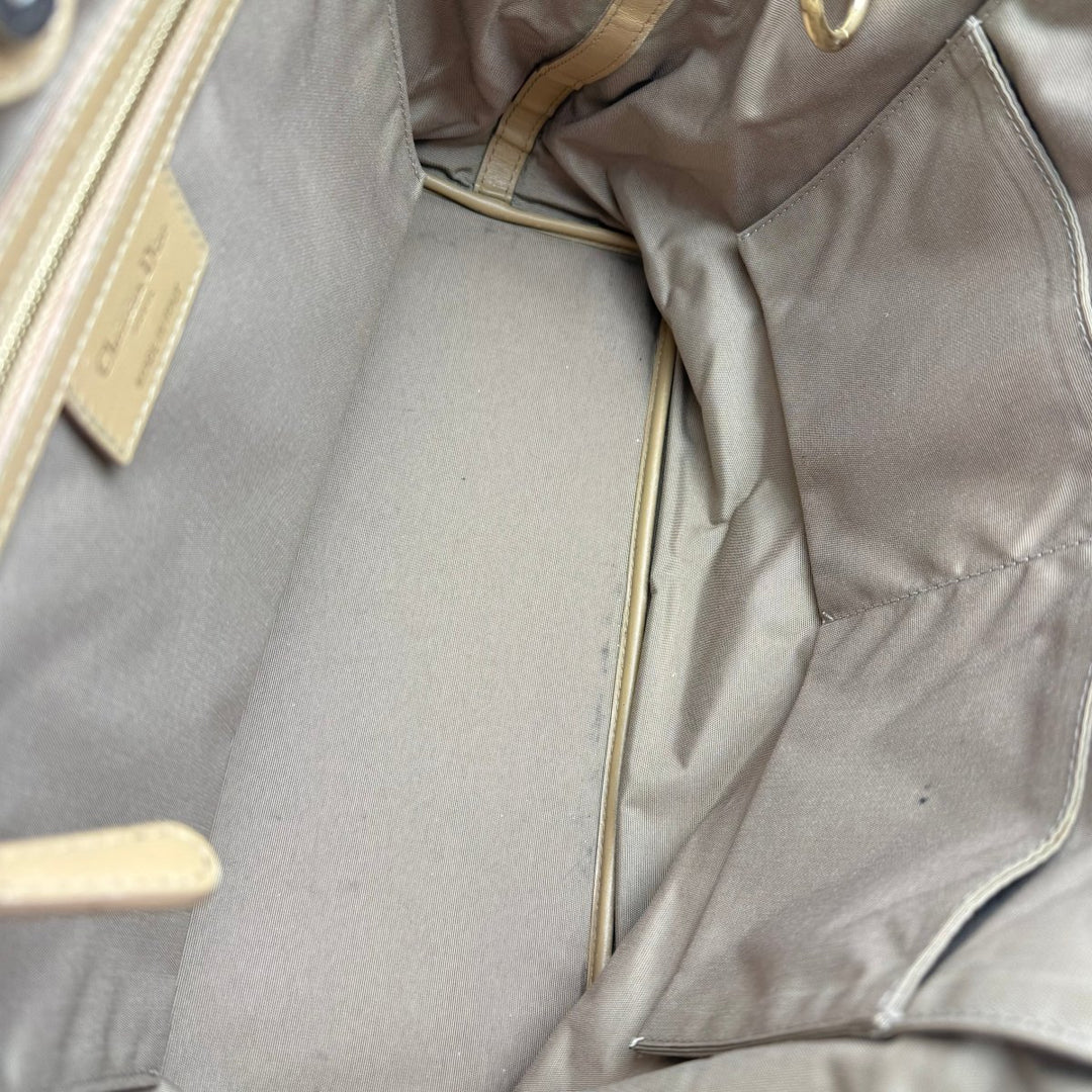 Christian Dior Lady Dior Beige Panarea Quilted Tote Handbag - Lux Central