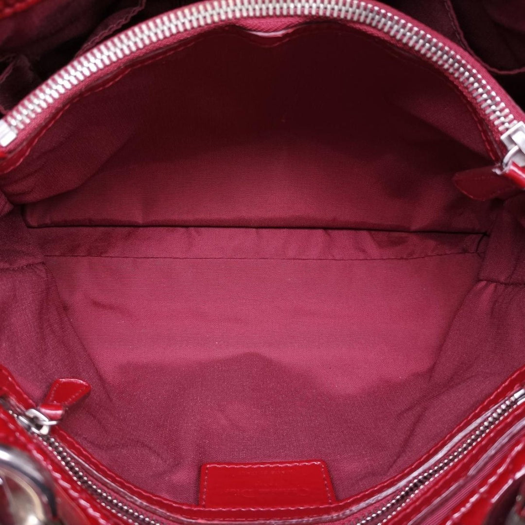 Christian Dior Lady Dior Red Quilted Leather Tote Handbag - Lux Central