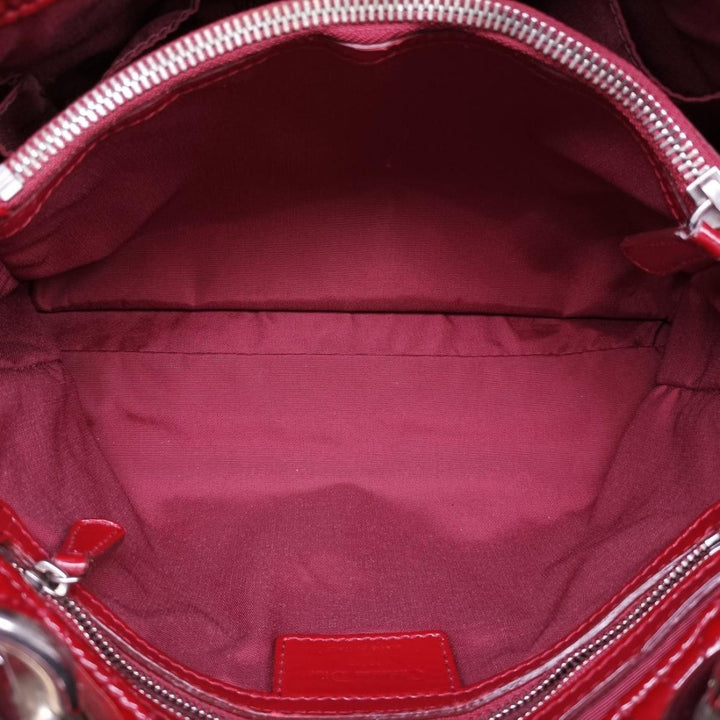 Christian Dior Lady Dior Red Quilted Leather Tote Handbag - Lux Central