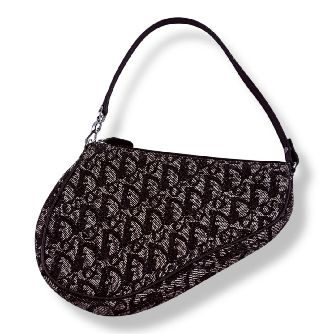 Christian Dior Mini Oblique Saddle Handbag - Lux Central